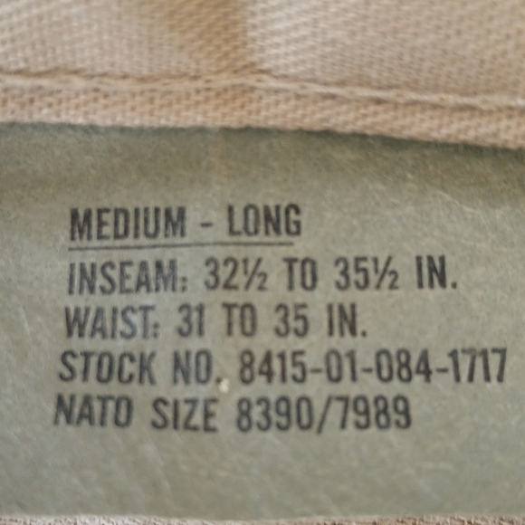 Men's Combat/Cargo/Hunting Pants Medium Khaki - Picture 3 of 12